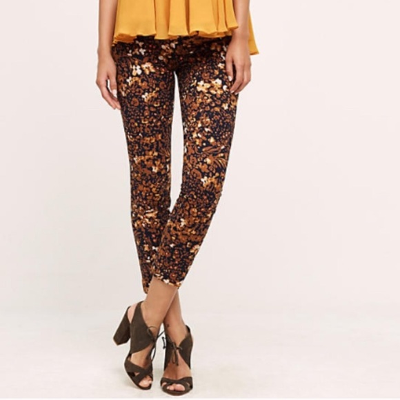 Anthropologie Pants - Anthropologie Essential Slim Floral Skinny Pant